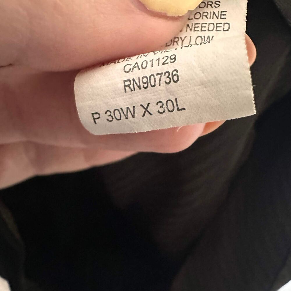 Lauren Ralph Lauren Men’s Black Dress Pants - 30x30 Flat Front Slacks - Picture 6 of 6